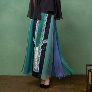 New Chinese Style Silk Skirt 2025 Summer