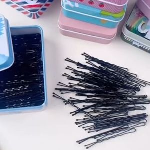Goddess Black colour hair clip Black colour single hair pin Metal hair clip