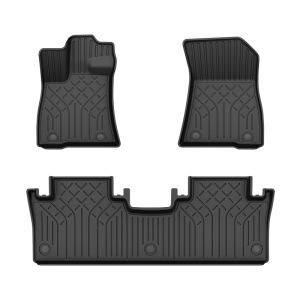 QUEES | Universal Fit Full Coverage TPE Car Foot Mat and Trunk Pad