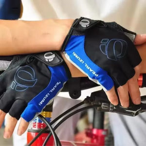 1Pair Gel Half Finger MTB Road Bike Gloves Anti-Slip Anti-Sweat Shockproof Cycling Bicycle Gloves for Left-Right Hand