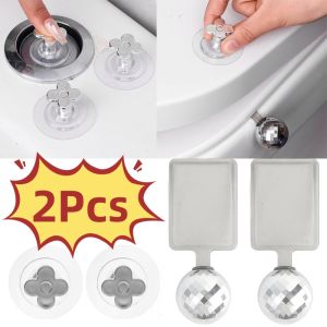 2/4Pcs Toilet Lid Lifter Set Self-Adhesive Toilet Seat Lifter Avoid Touching Toilet Cover Handle Bathroom Accessories
