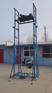 Steger Otomatis Scafolding Lifting Elektrik 8 Meter 500kg Remote Control Aman Kokoh Stabil & Kuat