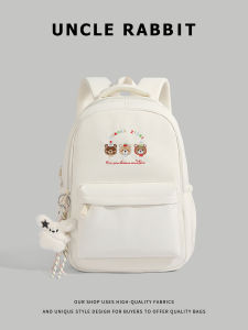 Adorable Durable Backpack for Middle And Primary School Students Large Capacity Casual Simple Style Waterproof Shoulder Bag