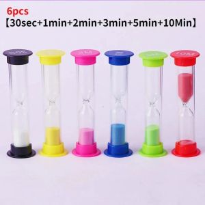 title Colorful hourglass timer 30 seconds/1 minute/2 minutes/3 minutes/5 minutes/10 minutes portable sand timer desktop ornament