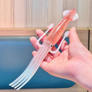 3D Funny Squid Fork Fruit Cute Cartoon Noodle Fork Kitchen Tableware Cuttlefish Shape Forks Food Pick Toothpick