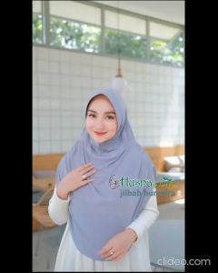 Husna Sugihjaya Hijab Pet Humaira Rempel Dewasa Model Terbaru Kekinian Trendi Bahan Adem dan Elegan