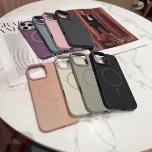 Original For Magsafe Magnetic Phone Case for iPhone 17 Air 16 E 15 14 Plus 13 12 Mini 11 Pro Max Shockproof Matte Hard PC Cover