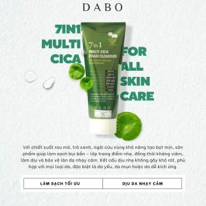 Sữa Rửa Mặt Dưỡng Ẩm Dabo Foam Cleanser 180ML- Hàn Quốc