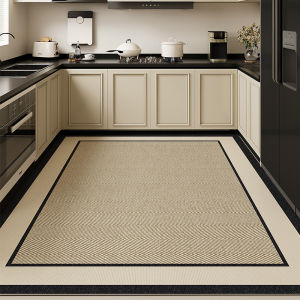 BEIAISI | Large Size Kitchen Floor Mat PVC Slip-Resistant Wash-Free