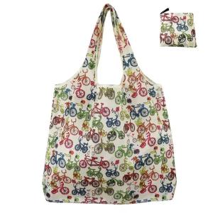 Foldable shopping bag reusable supermarket grocery shopping bag portable travel handbag large capacity shopping bag