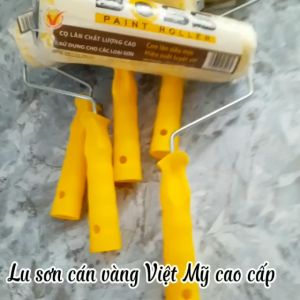 Combo 5 Cọ lăn sơn lu lăn sơn tường cán màu vàng Việt Mỹ kích thước 9 inch Cọ Lăn Sơn Dễ Rửa Không Tạo Bọt - Lazada