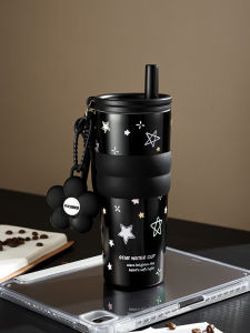 แก้วดื่มน้ำอุ่นแบบพกพา แก้วดื่มชา แก้วกาแฟ สำหรับผู้ชาย แก้วดื่มน้ำอุ่นเคลือบเซรามิกแบบพกพา ดีไซน์เก๋ไก๋