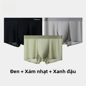 MiiOW | Quần lót nam Ice Silk siêu nhẹ không đường may thấm hút nhanh khô thoáng khí không dính mồ hôi quần đùi cạp vừa mùa hè 2025