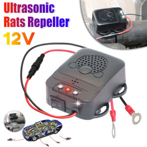 Car Ultrasonic Pest Control Device 12V Electronic Mouse Repellent Non-Toxic Car Vehicle Mice Moles Repeller Car Rat Repellent