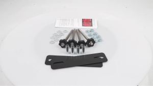 Mounting Pins Kits for Traction Boards Recovery Tracks 4.72"~6.69" Hole Spacing Support Track Bolts Bracket Set