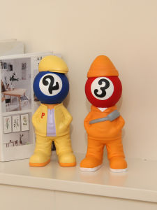 Creative Billiard Hall Entrance Decorations Nordic Style Billiard Boy Figurine Desktop Ornaments for Opening Gifts And Daily Gifting