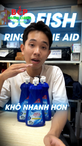 [Sofish] Nước hỗ trợ xả cho máy rửa bát - Làm bóng khô nhanh không để vệt nước - Hàng chính hãng