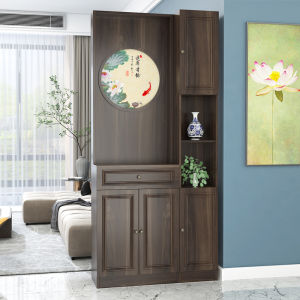 Doorway Hallway Screen Entrance Cabinet Shoe Cabinet Integrated Living Room New Chinese Style Storage Rack Modern Minimalist
