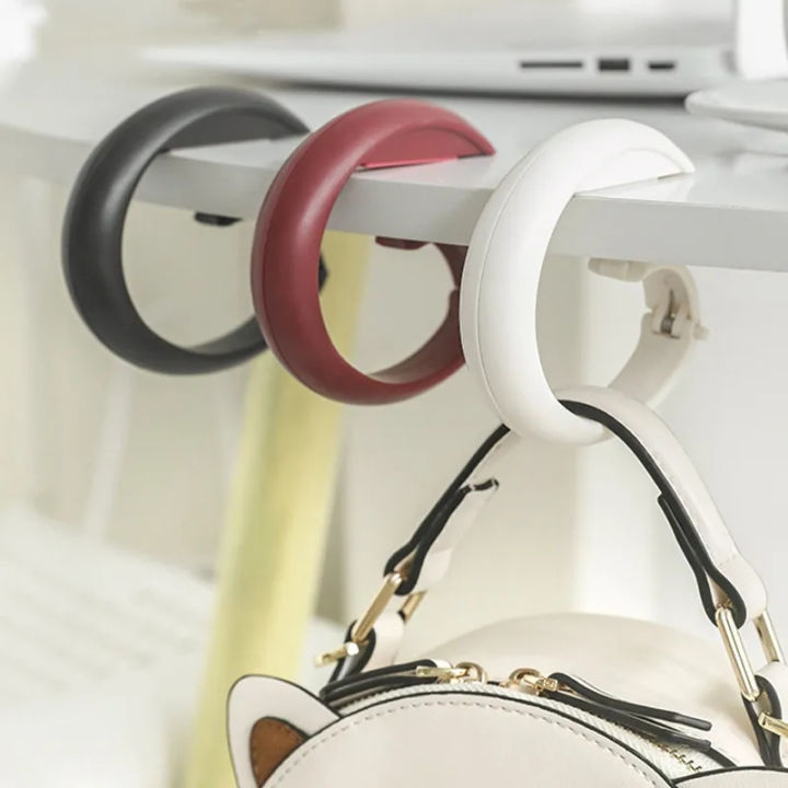 Portable Table Hanging Bag Hook Keys Purse Hanger Office Desk Side