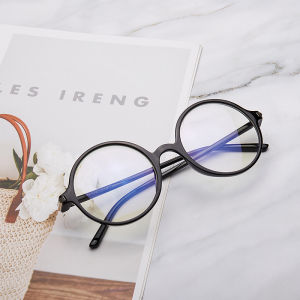 Retro Glasses Female Small round Rim Artsy Anti-Blue Light Tide Easiest for Match Computer Glasses Male round Glasses with Myopia Student