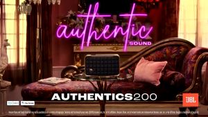 JBL AUTHENTICS 200 Smart Home Retro Speaker with Wi-Fi Bluetooth and Voice Assistants