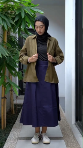 Kemeja Wanita Baby Corduroy Oversize Lengan Panjang - Atasan Kemeja Wanita Korea Style Kekinian