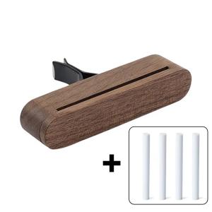 Wood Car Air Vent Diffuser Refillable Handcrafted Wooden Clip Aromatherapy Diffuser Non-toxic Scent for Auto Interior Use