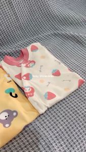 Setelan Piyama Baju Bayi/Baju Tidur Piyama Bayi/Sleepsuit Bayi Motif Lucu