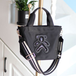 New 2024 Womens Canvas Handbag Oxford Cloth Wide Shoulder Strap Crossbody Bag Waterproof Leisure Single Shoulder Bag Tote Bag