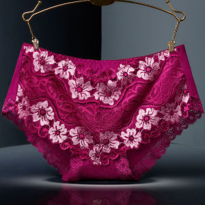 Nguyên Chất Cotton Vải Bông Ren Quần Lót Nam Nữ Tam Giác Eo Giữa Quần Lót Nữ Thoải Mái Thoáng Khí Quần Lót Gợi Cảm Nữ Tính Quần Lót