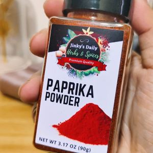 Paprika Powder 90g in Shaker Bottle by Jinkys Daily Herbs & Spices