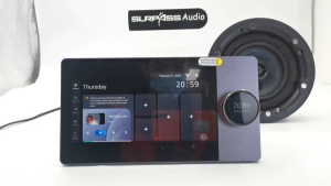 Smart Wall Amplifier Tuya Zigbee 8 "Bluetooth Music Panel Wifi System Android 8.1 Prompt RS485 Accent Bluetooth Ceiling Speaker