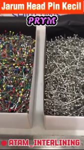 1 Box isi ±5.000 pcs | Jarum Head Pin Kecil panjang 27cm | Jarum pola jahit | Jarum Hijab | Jarum perlengakapan jahit | Jarum serba Guna | Jarum mading | Paku Jarum | paku jarum seruni | Shirt Pin | Jarum Prym | Jarum Jilbab Hijab baju celana