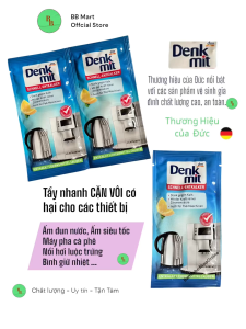 BỘT TẨY CẶN CHO ẤM SIÊU TỐC MÁY PHA CÀ PHÊ DENKMIT 25g NỘI ĐỊA ĐỨC