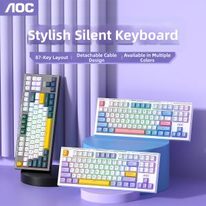 AOC | Bàn phím cơ có dây GK168 im lặng với thiết kế cao cấp 87 phím