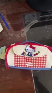 Sanrio | Cute Hellokitty Pencil Case For Students Study Stationery Portable Travel Small Cosmetic Bags Storage Bags Gifts For Girls