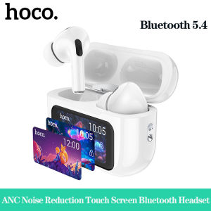 100% Original HOCO EW72 TWS True Wireless ANC Noise Reduction Earphone Bluetooth5.4 LED Intelligent Touch Screen Bluetooth Headset With Mic Support Sliding Tuning/16 Languages For All Smartphones
