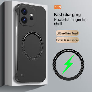 Ultra Thin Matte Hard PC Magnetic Frameless Phone Case for One Plus 15 15T 13 13T for Magsafe Wireless Charging Protective Cover