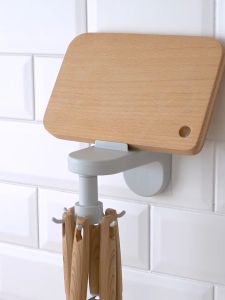 Móc treo đồ dùng nhà bếp nhà tắm đa năng dán tường gồm 8 MÓC xoay 360 độ