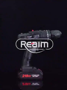 REAIM Electric Cordless Impact Wrench Screw Driver Set Hand Drill Power Tools Rechargeable Original Li-Ion Battery Variable Speed  Impact Drill