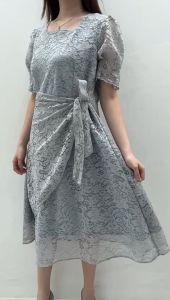 New Product Ken-137B Dress Kondangan Pesta Wanita Premium Korea Style free Tali Pinggang