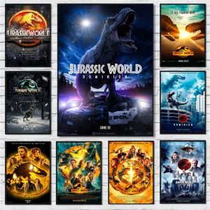 Canvas Painting Poster and Print Wall Posters Jurassic World Dominion Newest Movie Posters Dinosaur Bedroom Home Decoration