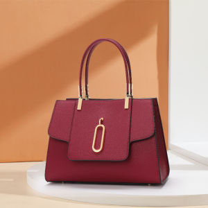 Aidrani  New womens handbag large capacity red wedding bag made of cowhide