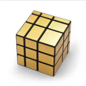 MoYu 3x3 Mirror Magic Cube Puzzle Speed Cube Golden/Silver Sticker Cube Professional Fidget Toys Cubo Magico Puzzle Toys