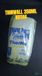 Thinwall 350 ml Kotak Makan Anti Panas 25 pcs Tutup Lunch Box Victory