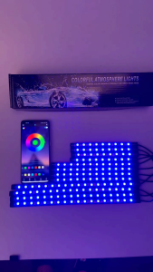 78 LED Beads Motorcycle LED APP Control Safety Warning Light Motorcycle RGB Tail Lights Mini Signal Lamp