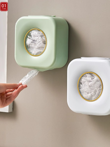 Wall-mounted Drawstring Food Storage Box