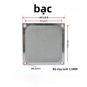 Mặt Nạ Bảo Vệ Quạt Tản Nhiệt Bằng Thép Không Gỉ Kim Loại ASIACOOL 60-120MM Lưới Lọc Bụi Bẩn Lưới Bảo Vệ