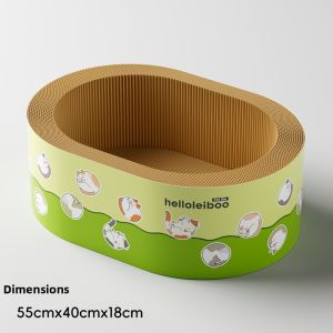 HELLOLEIBOO | Deepened Wear-resistant Scratch-free Cat Bed