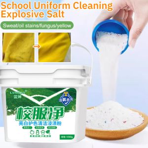 【Value Bucket Pack】School Uniform Cleaning Explosive Salt Solid Particles Laundry Detergent Bioenzyme Remove Dirt Yellow